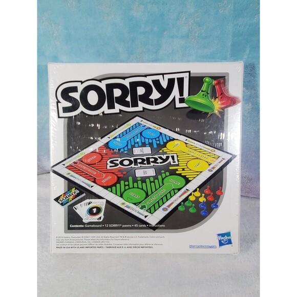 Sorry! Classic 2016 Edition Board Game Kids Family Hasbro Gaming NEW - Picture 4 of 5